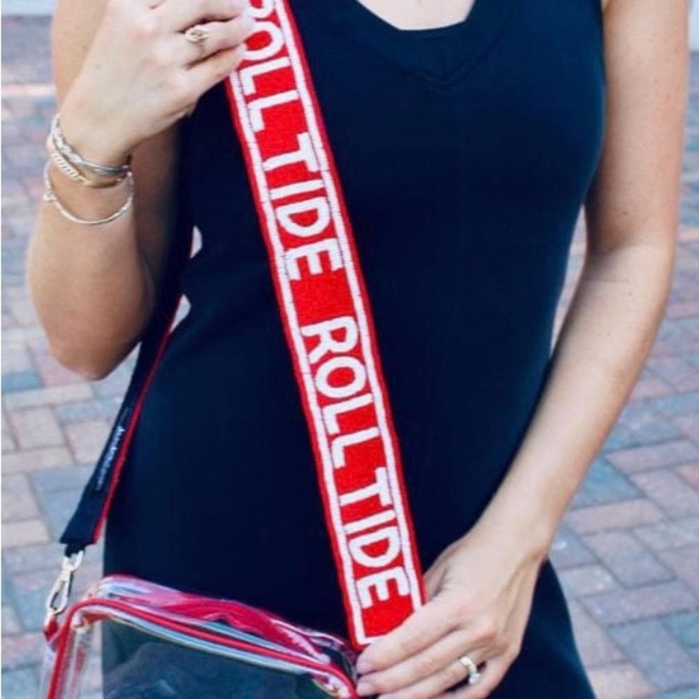 Alabama Roll Tide' Beaded Purse Strap